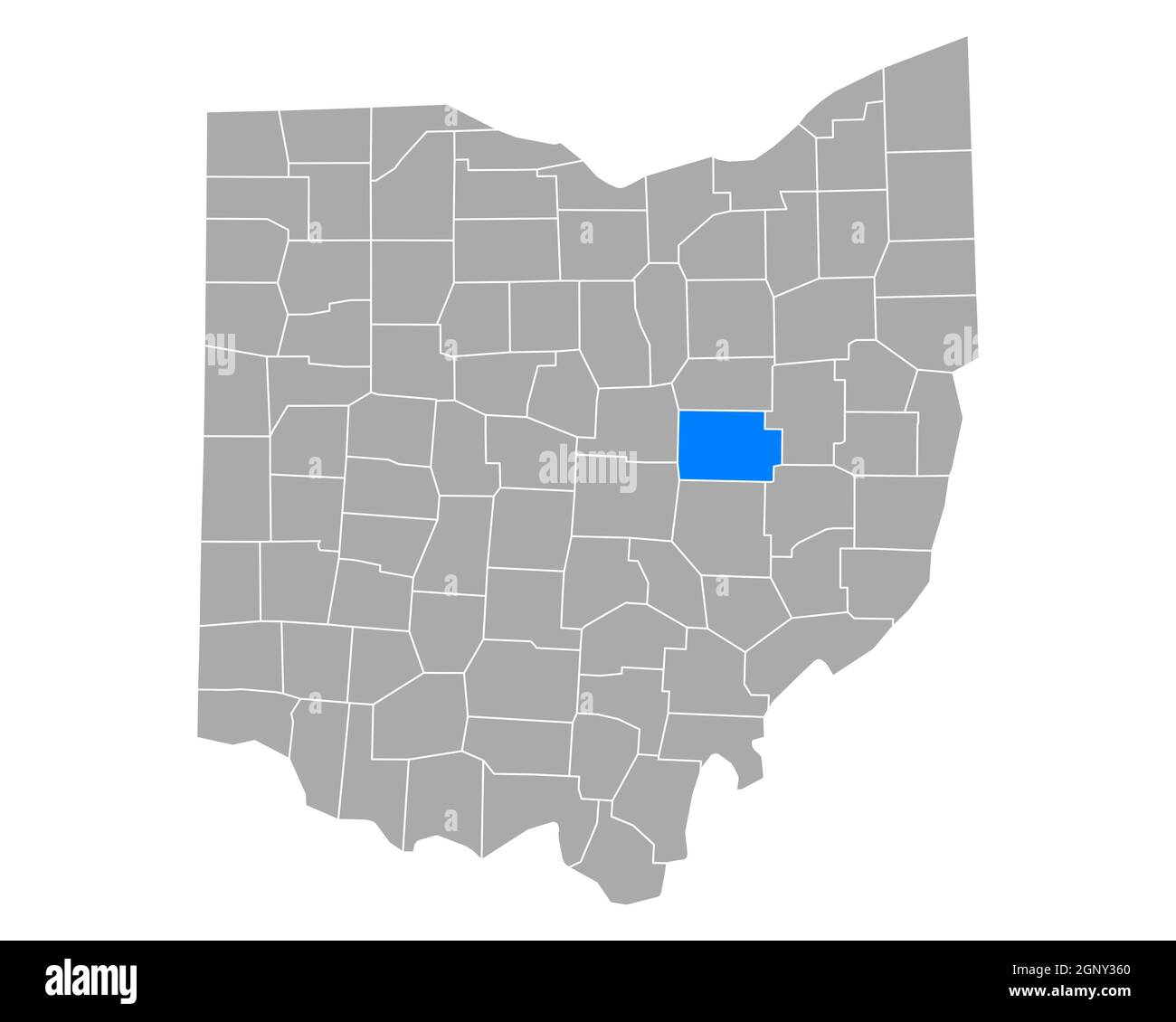 Map of Coshocton in Ohio Stock Photo Alamy