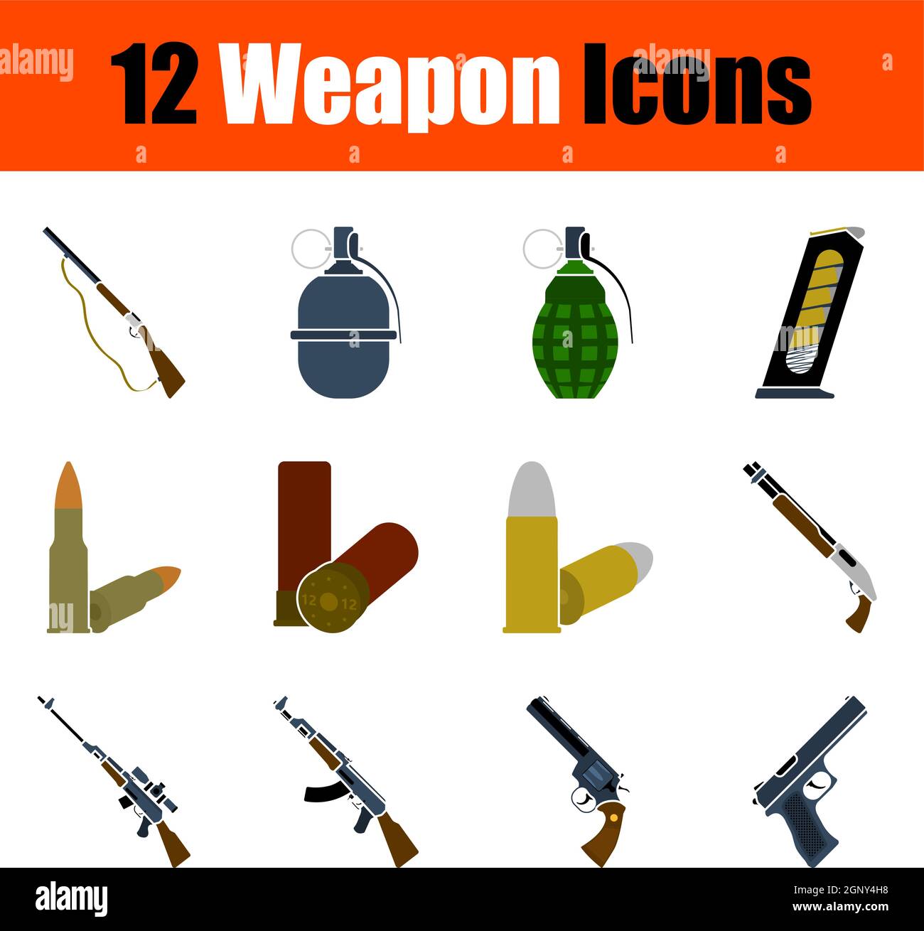 Police weapon firearm Stock Vector Images - Alamy
