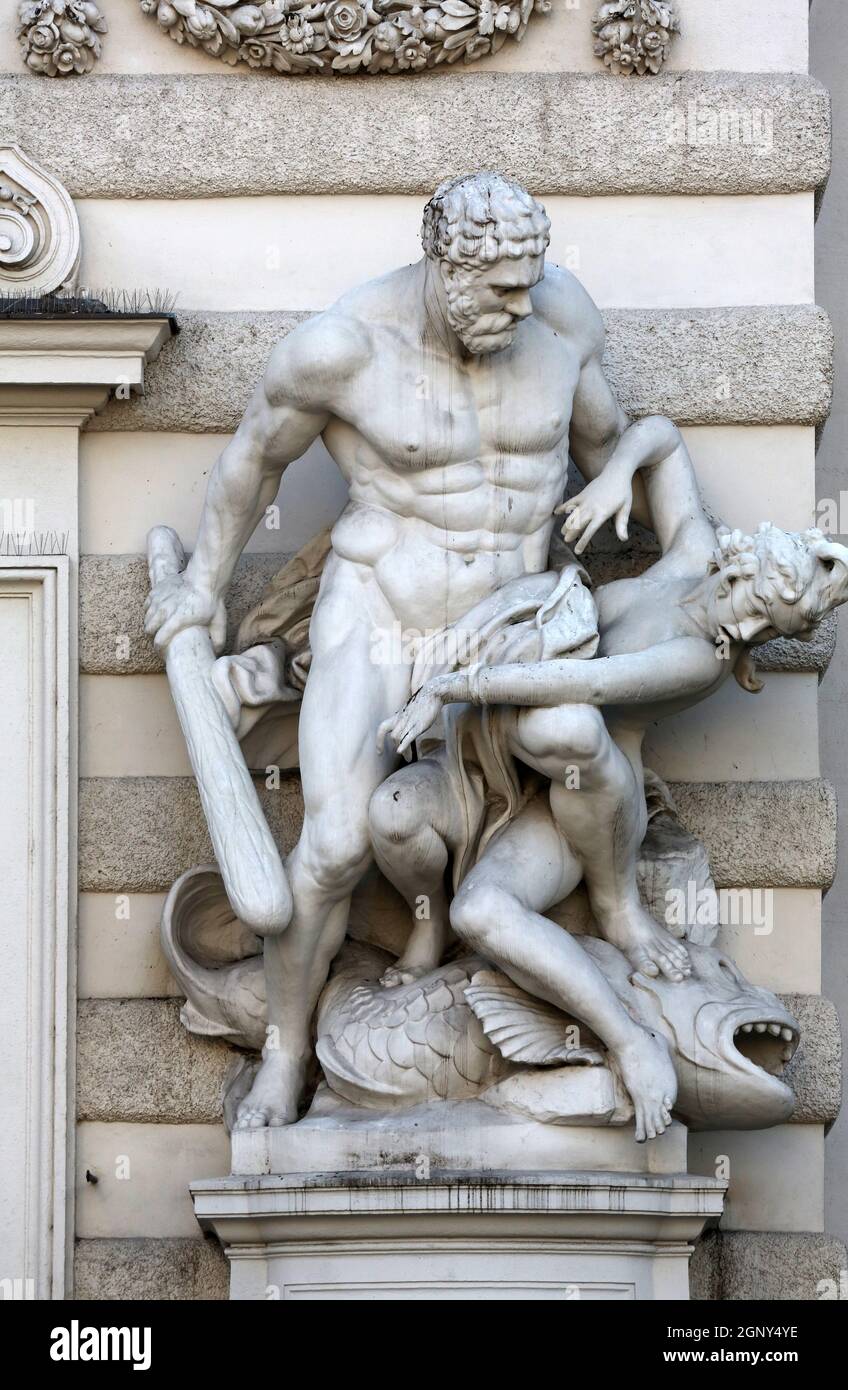 Hercules statue royal palace hofburg hi-res stock photography and ...