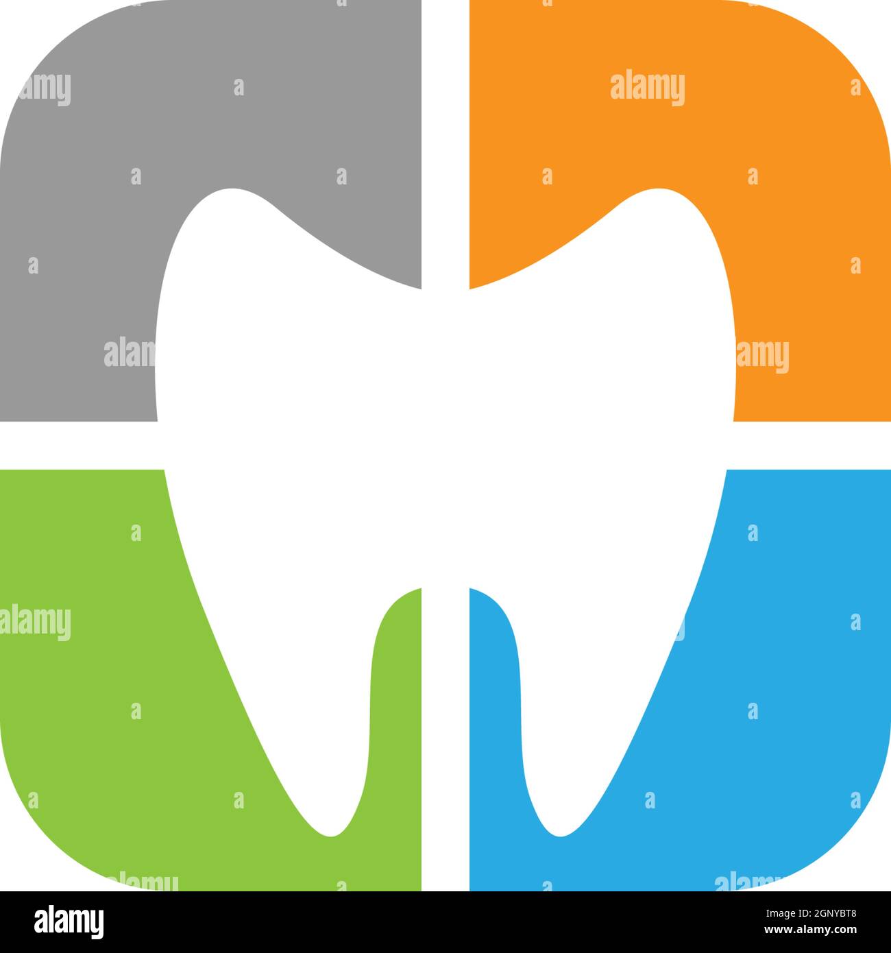 Dental logo icon template vector illustration design Stock Vector Image ...