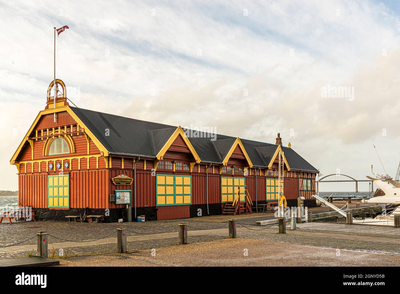 Port of Rudkøbing, Langeland, Denmark Stock Photo
