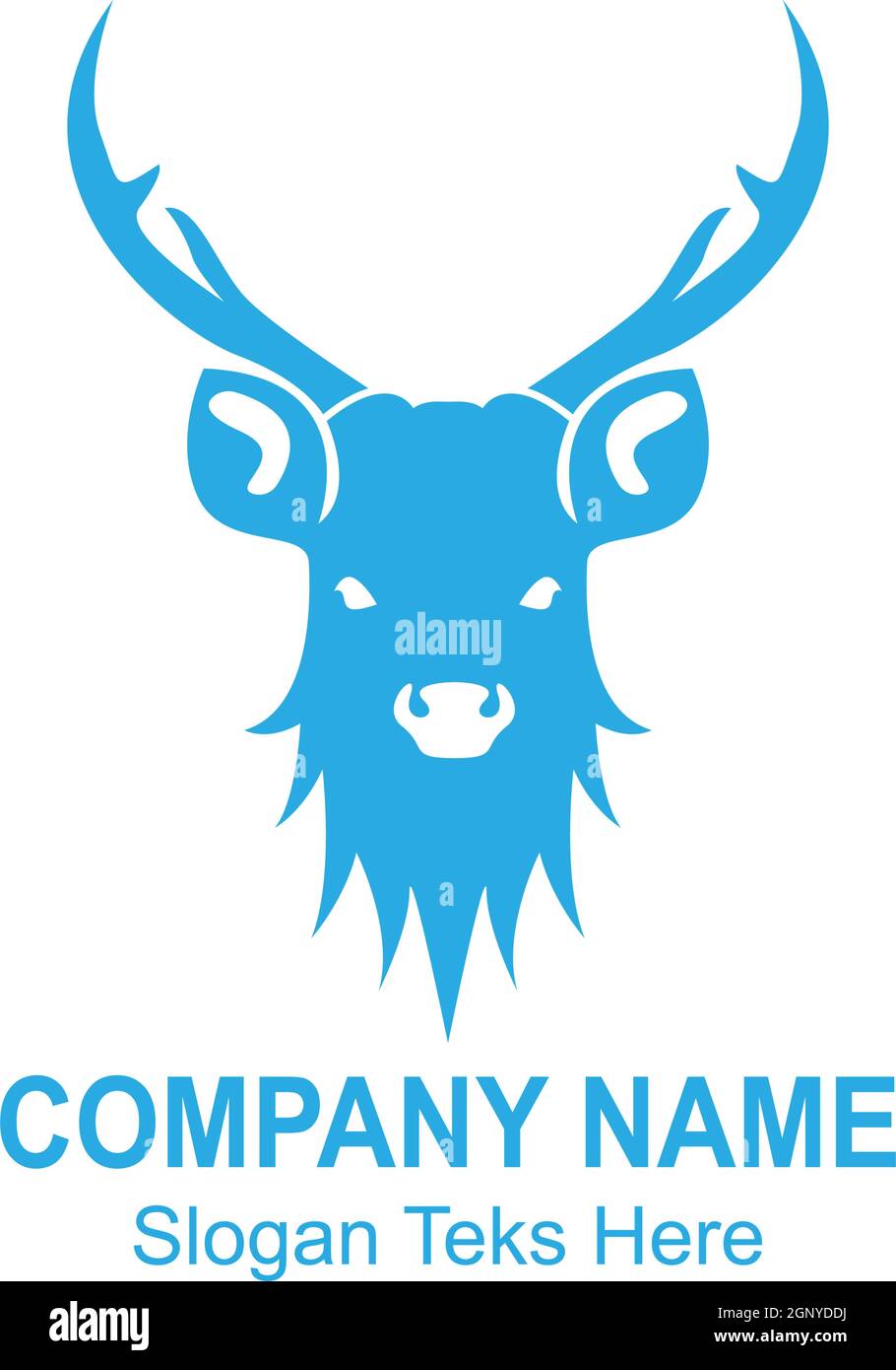 Deer logo icon illustration design vector Stock Vector