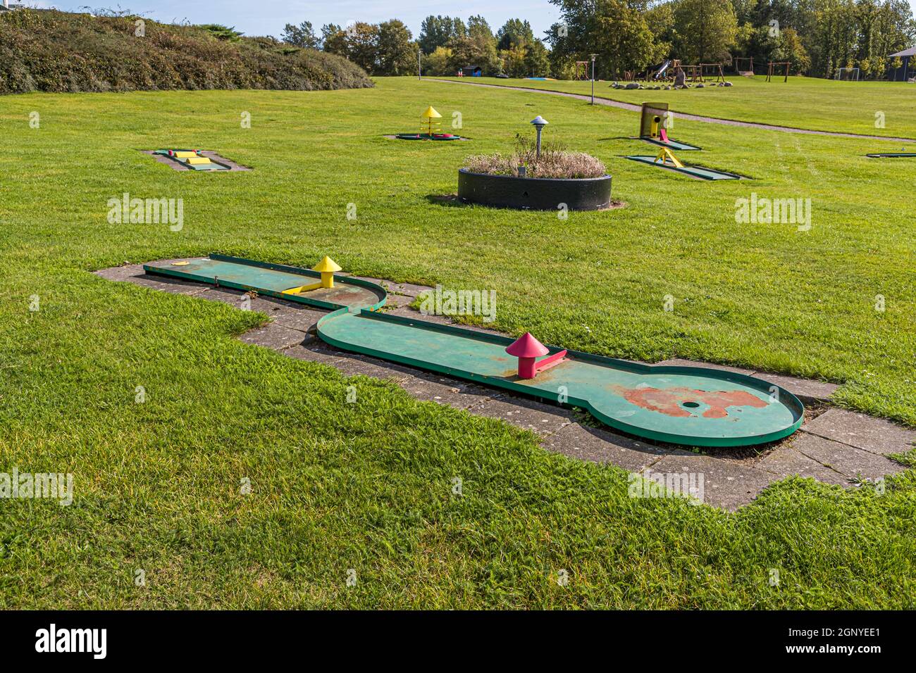 Mini Golf on Langeland, Denmark Stock Photo
