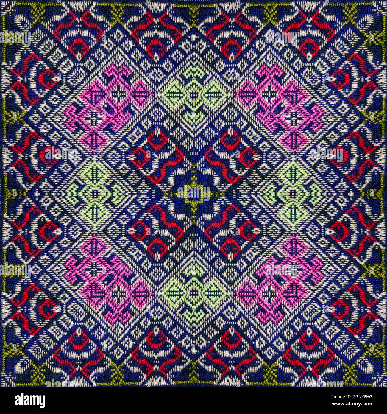 Abstract background pattern made from traditional thai sarong pattern ...