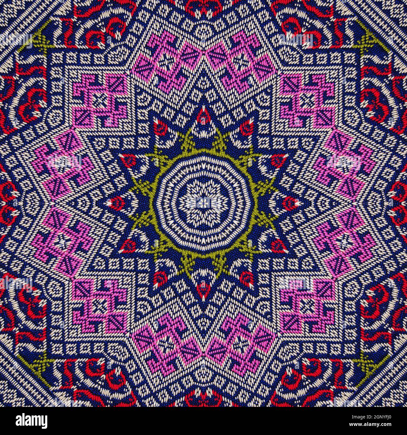 Abstract background pattern made from traditional thai sarong pattern ...