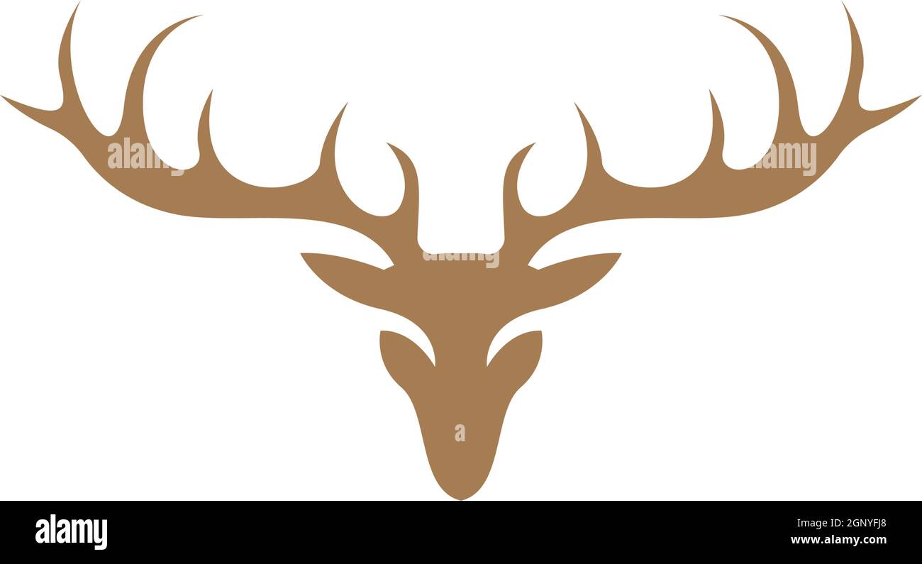Deer logo icon illustration design vector Stock Vector Image & Art - Alamy