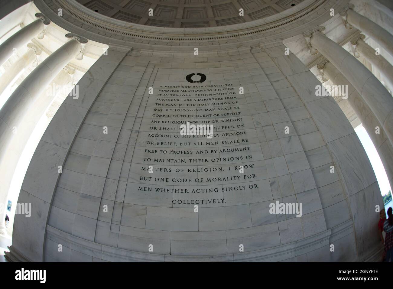 Thomas Jefferson Memorial. Shooting Location Washington, DC Stock