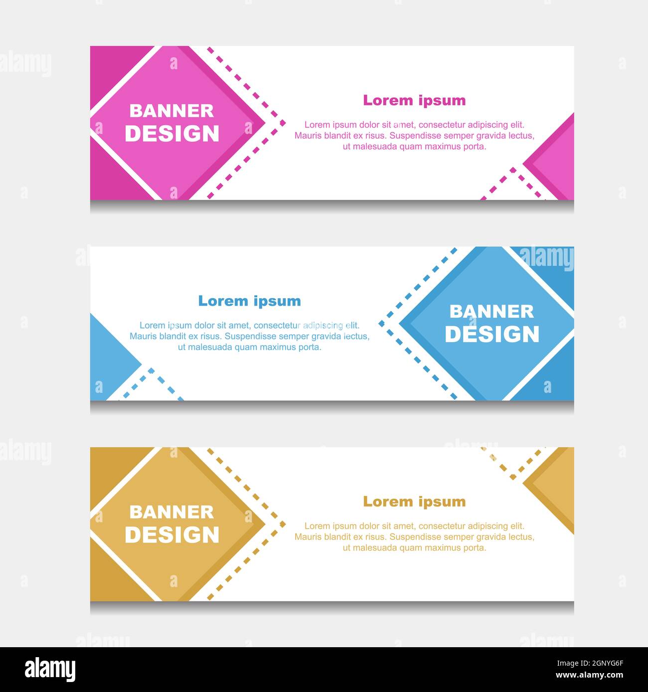 Set of Design Banner Web Template. can be Used for Workflow Layout ...