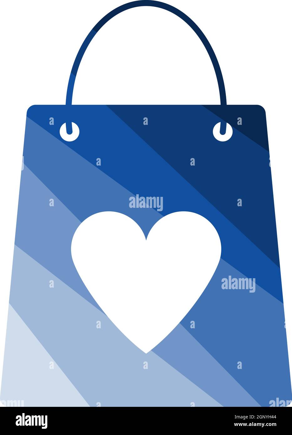 Shopping Bag With Heart Icon Stock Vector Image & Art - Alamy