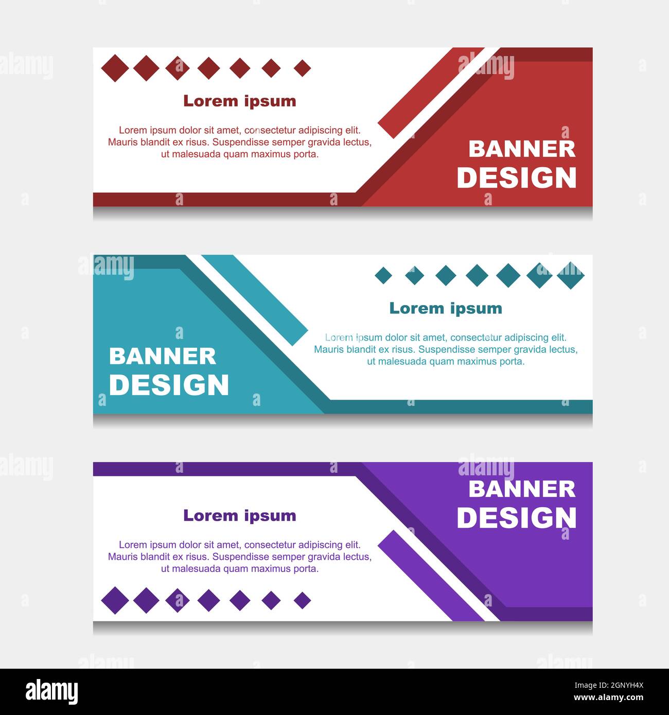 Set of Design Banner Web Template. can be Used for Workflow Layout ...