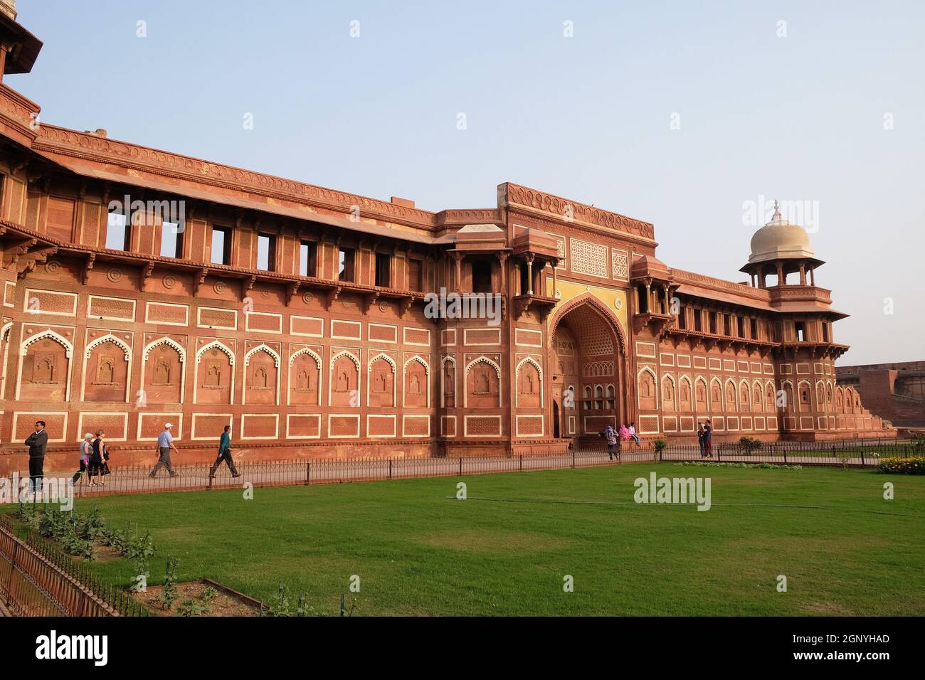 Red Agra Fort In Agra. Uttar Pradesh, Unesco World Heritage Site, India 