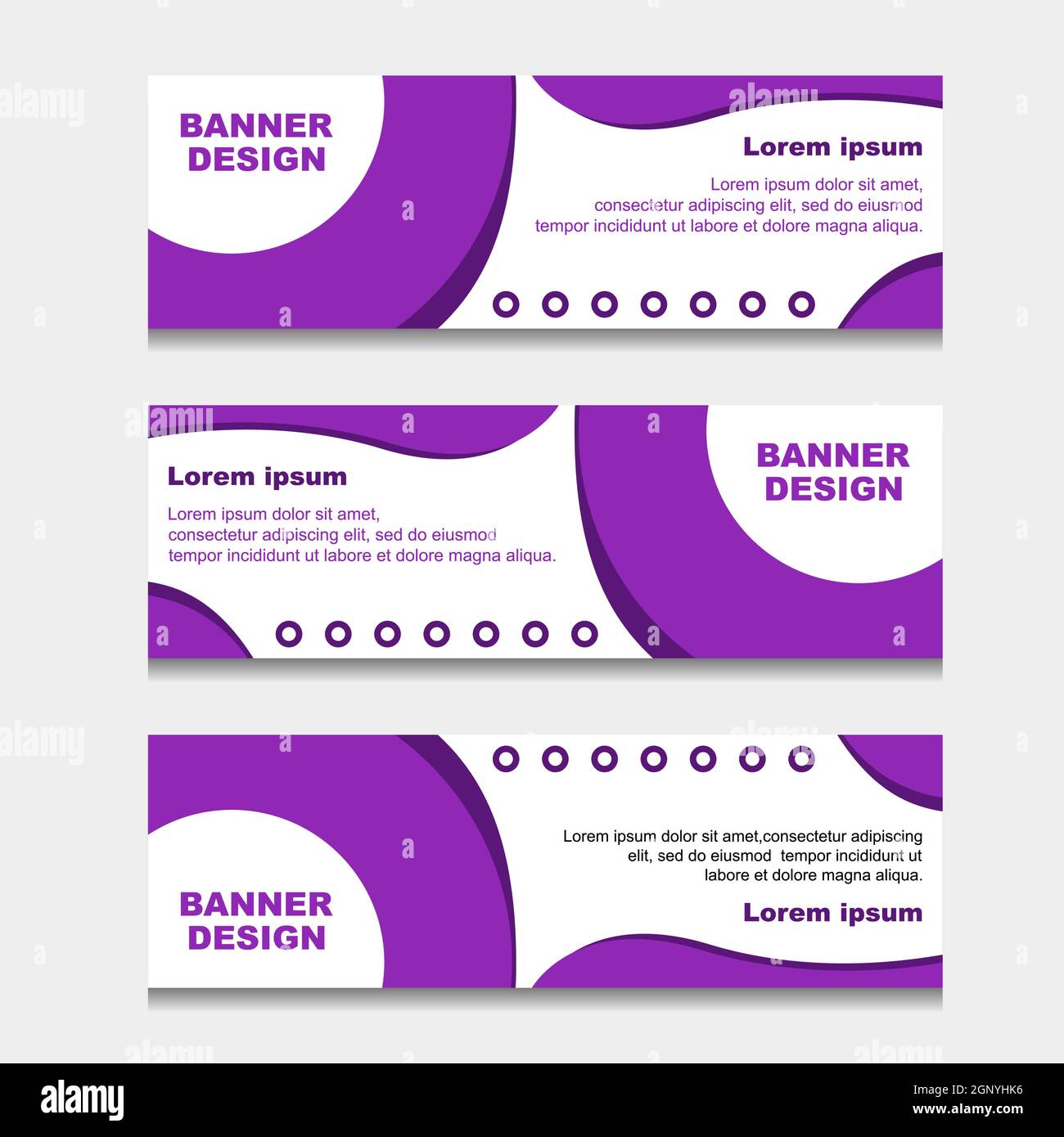 Set of Design Print Banner or Web Template. can be Used for Workflow ...