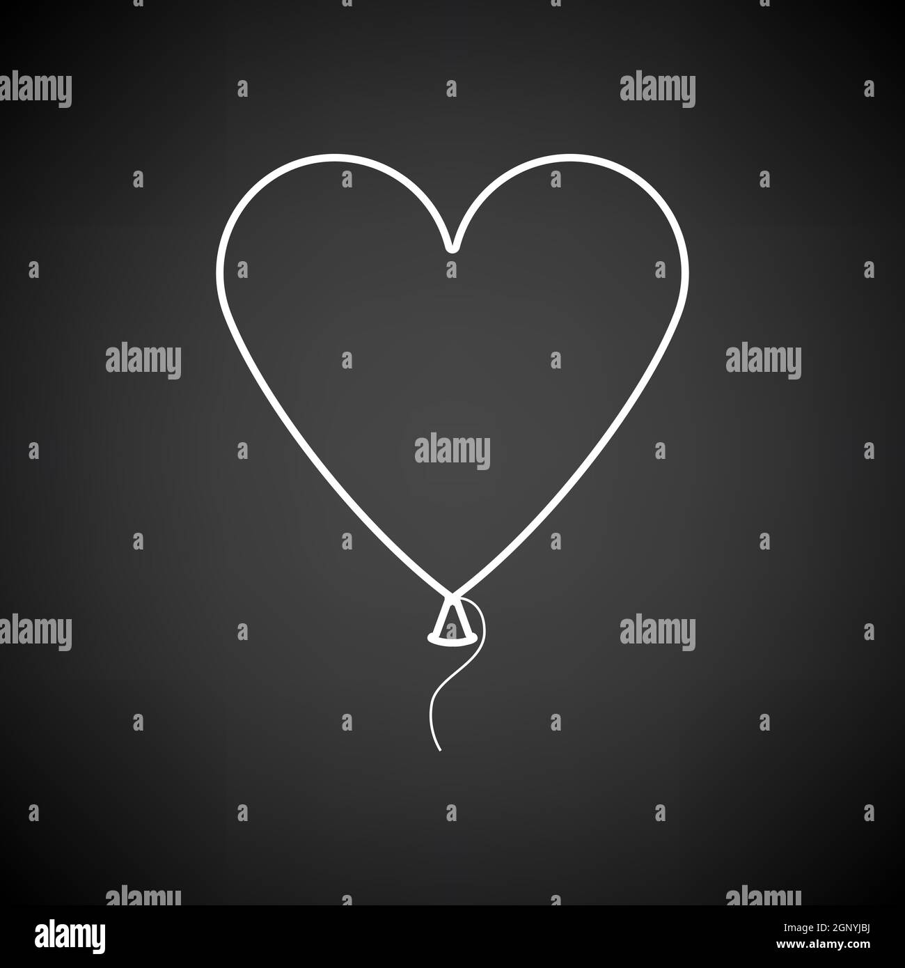 Heart Shape Balloon Icon Stock Vector Image & Art - Alamy