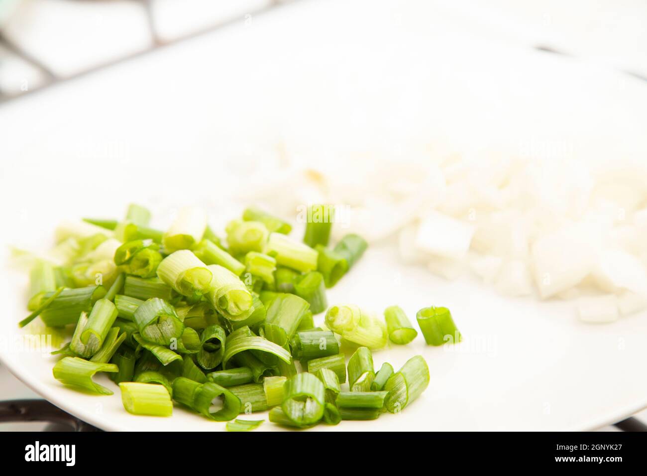 Diced white onion hi-res stock photography and images - Alamy
