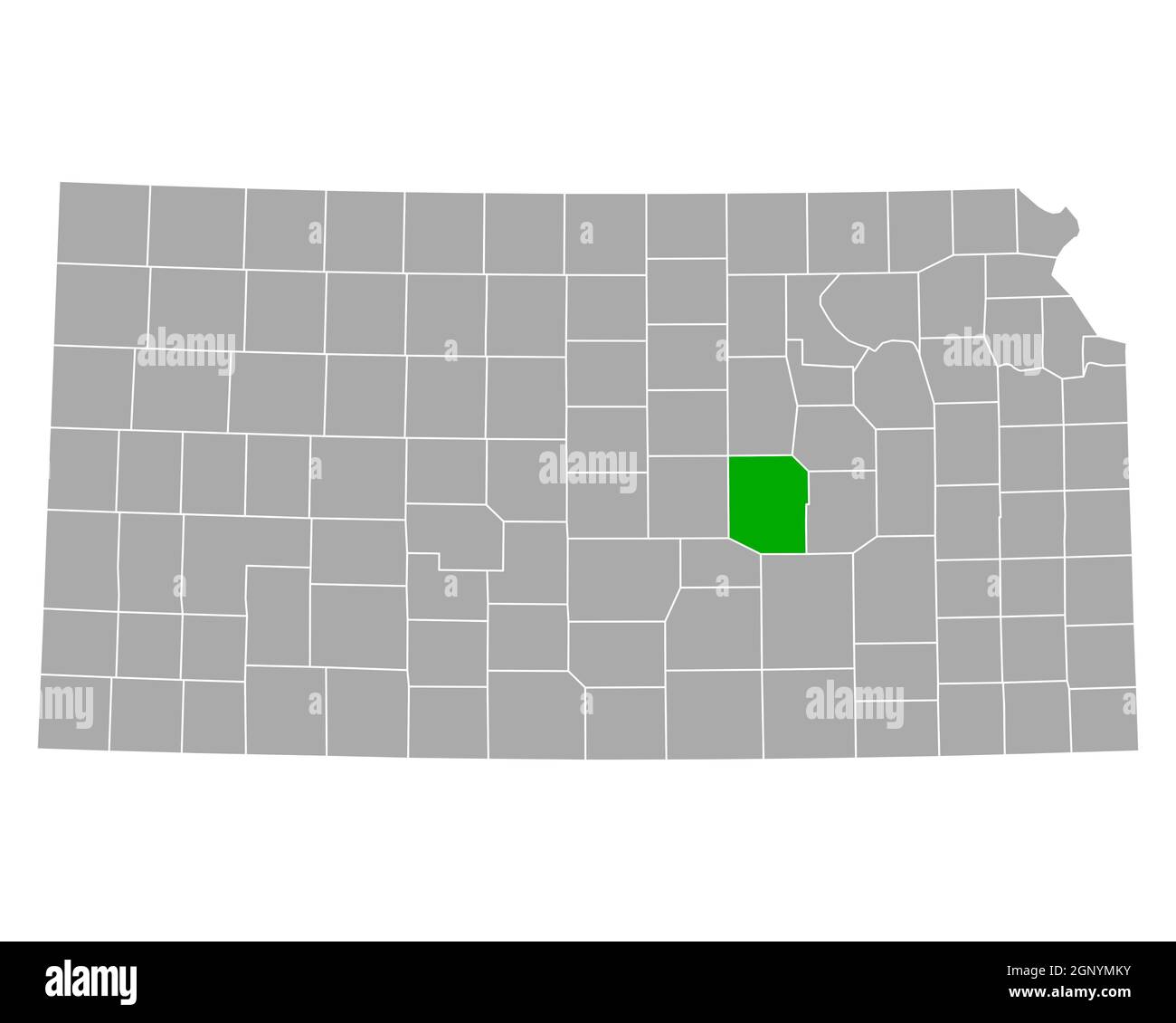 Map of Marion in Kansas Stock Photo Alamy