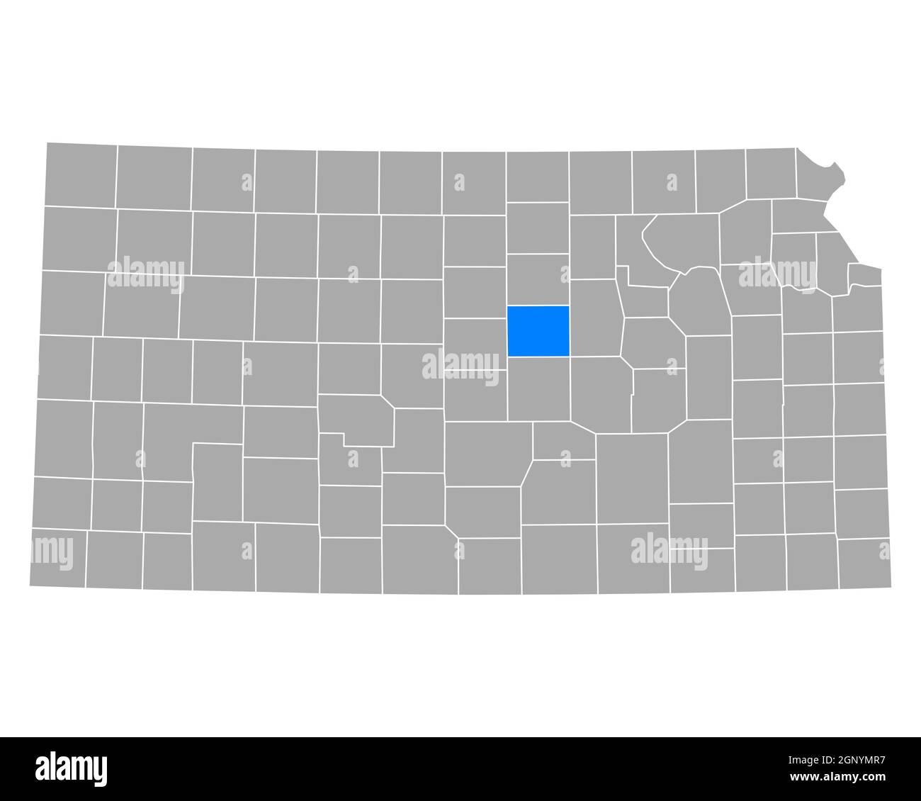 Map of Saline in Kansas Stock Photo Alamy