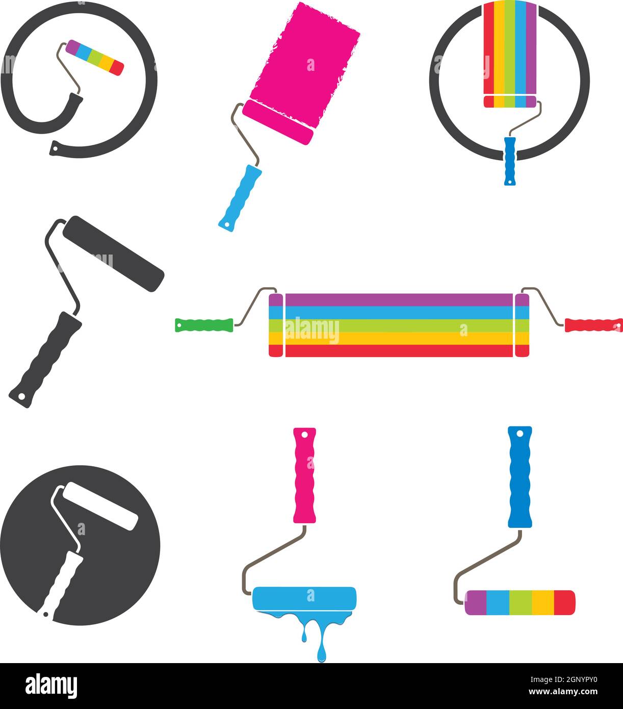 paint roller vector illustration design Stock Vector Image & Art Alamy