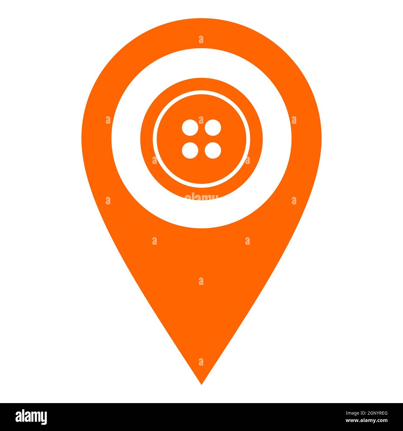 Button and location pin Stock Photo - Alamy
