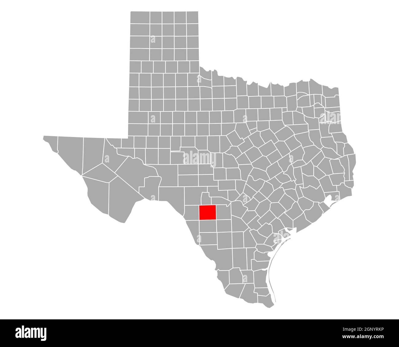 Map of Uvalde in Texas Stock Photo - Alamy