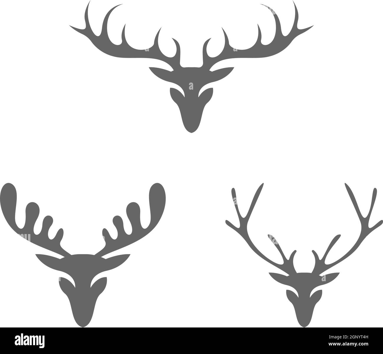 Deer logo icon illustration design vector Stock Vector Image & Art - Alamy