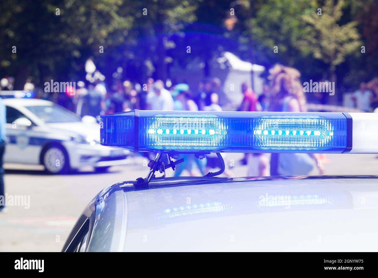 Police car flashing lights hires stock photography and images Alamy