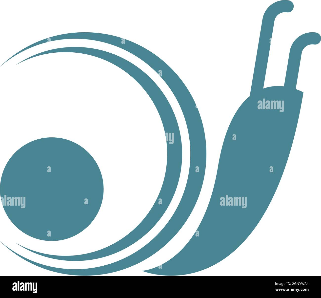Snail logo icon design illustration vector Stock Vector