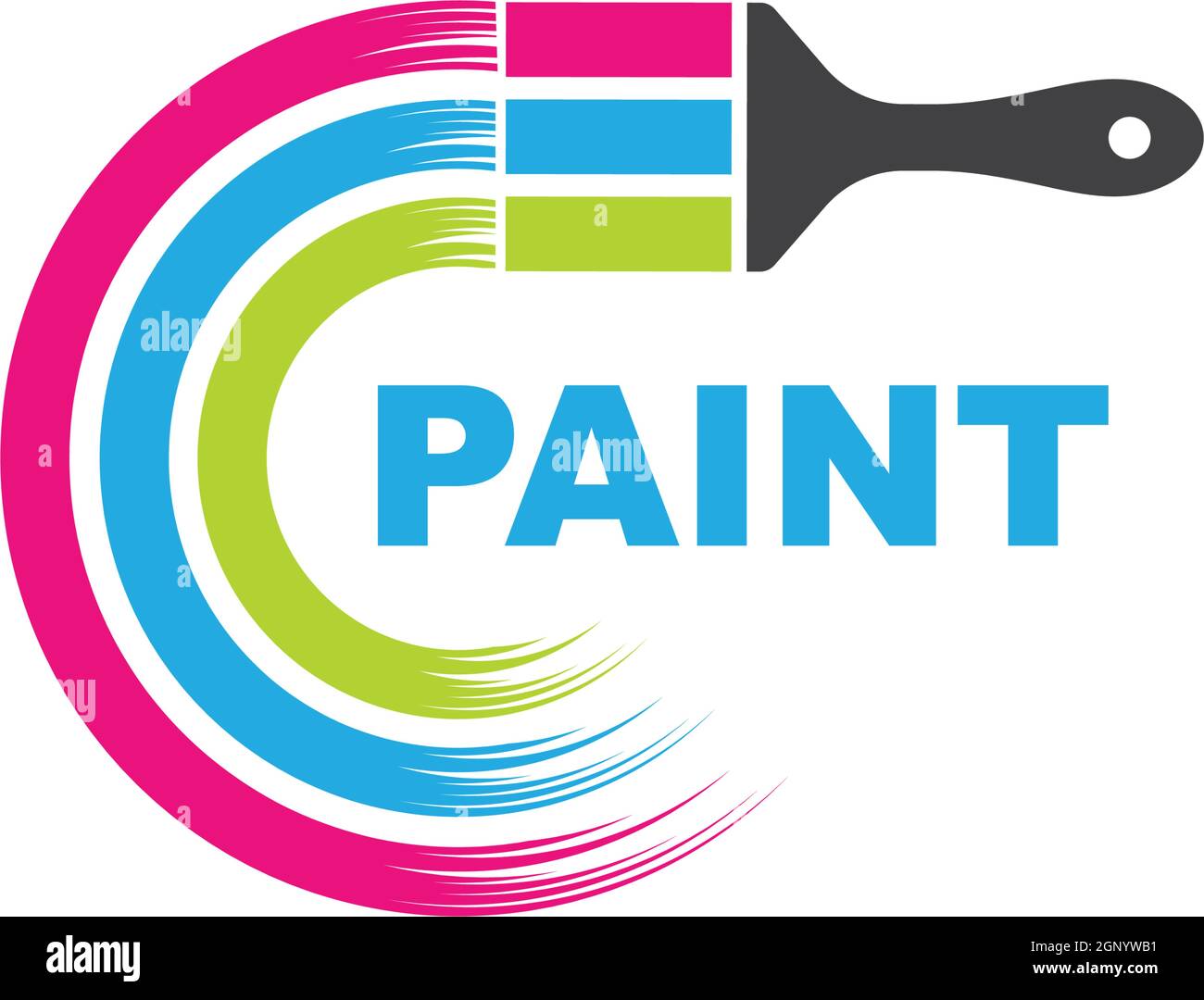 paint brush vector icon illustration Stock Vector Image & Art - Alamy