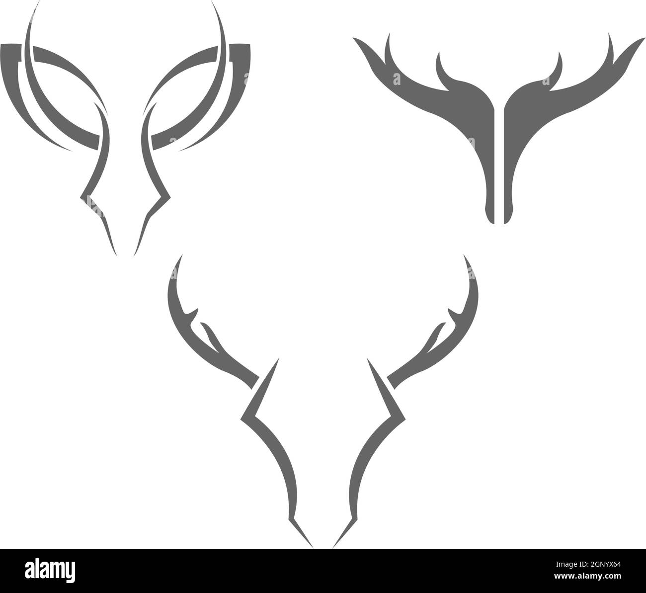 Deer logo icon illustration design vector Stock Vector Image & Art - Alamy