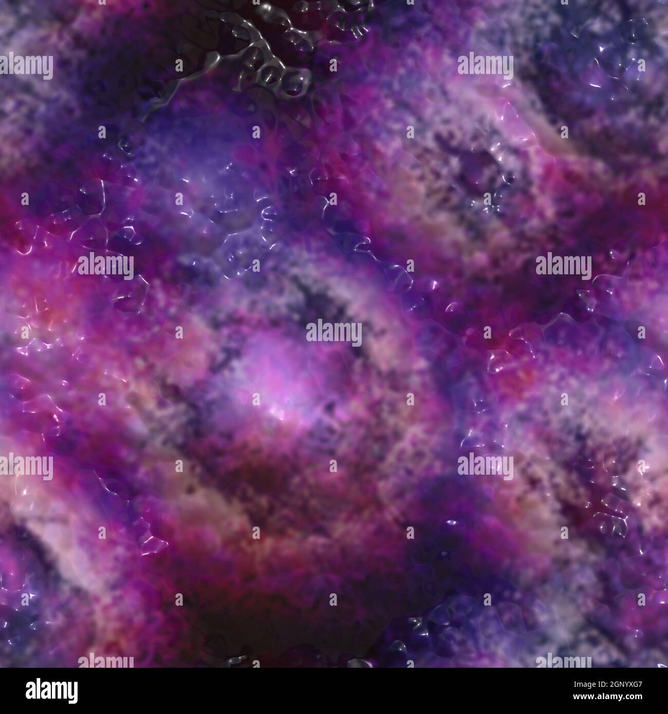 Rotten wet haemorrhoids purple 3D illustration seamless texture Stock Photo
