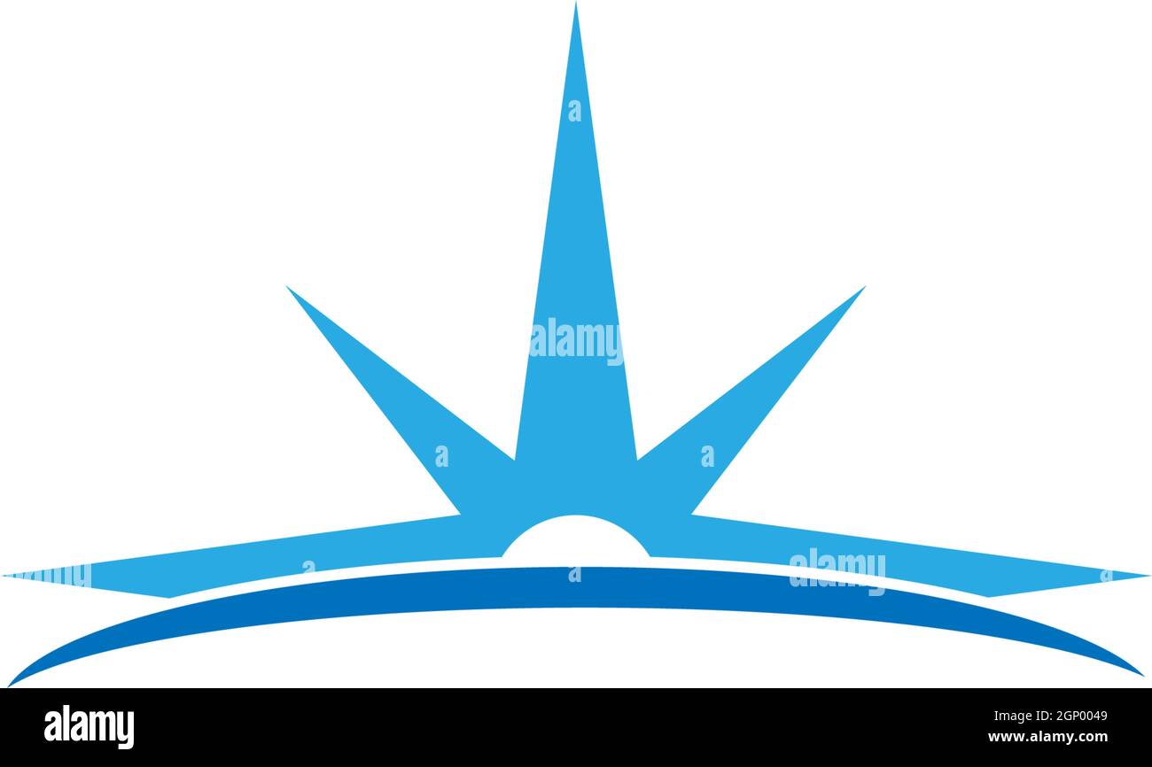 Compass Logo Template icon illustration design Stock Vector