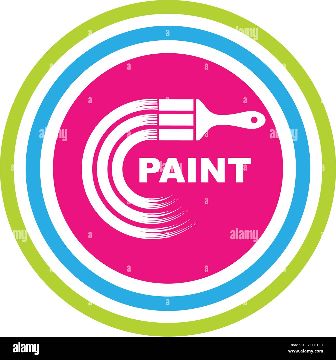 paint brush vector icon illustration Stock Vector Image & Art - Alamy