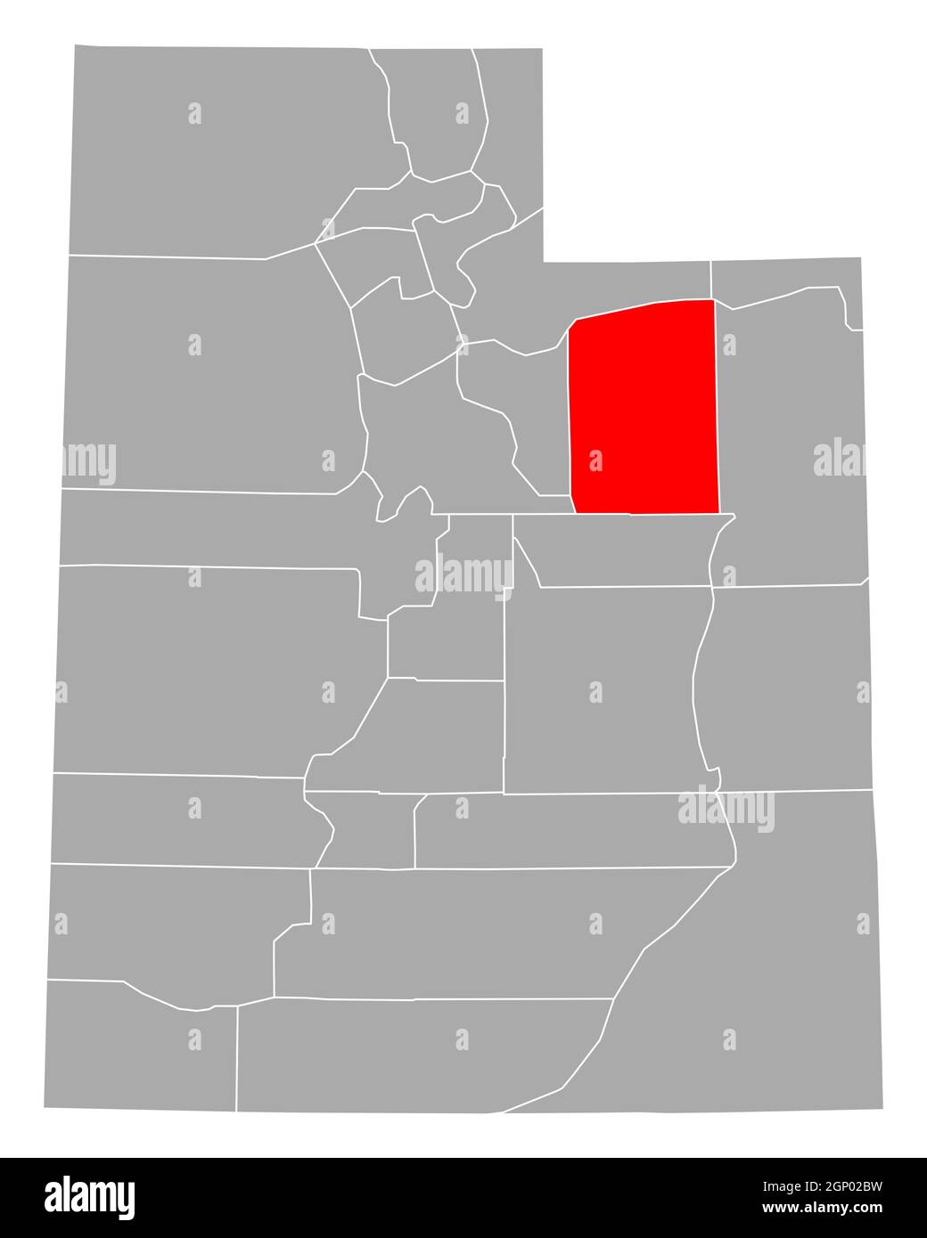Map of Duchesne in Utah Stock Photo Alamy