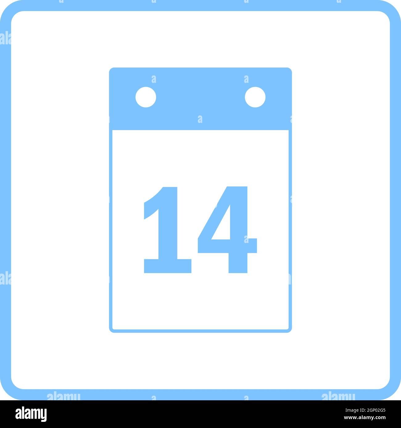 Valentine Day Calendar Icon Stock Vector Image & Art - Alamy