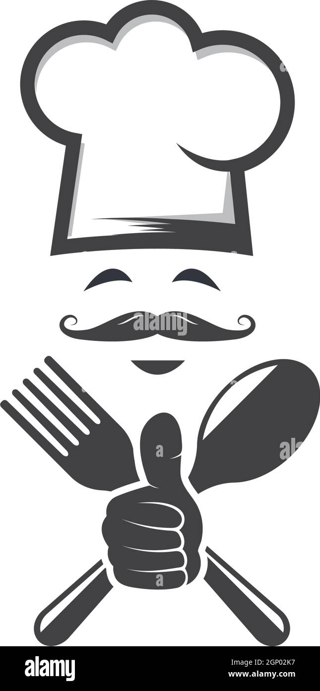 hat chef logo vector illustration Stock Vector