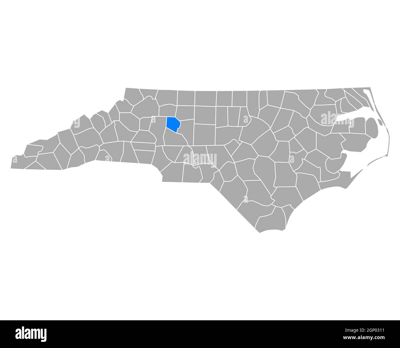 Map of Davie in North Carolina Stock Photo Alamy