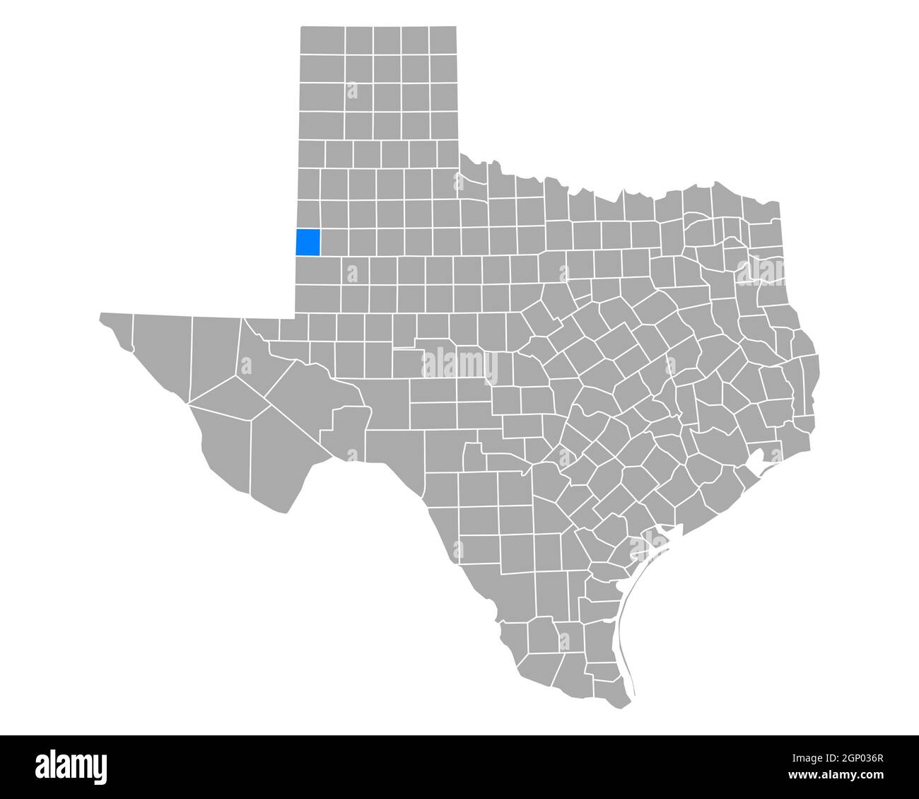 Map of Yoakum in Texas Stock Photo Alamy