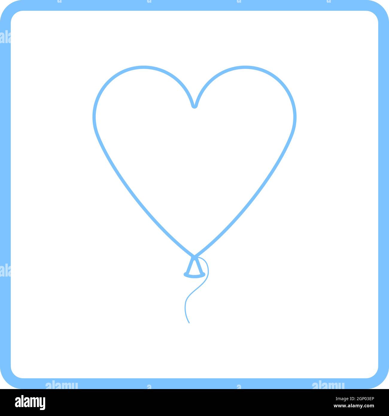 Heart Shape Balloon Icon Stock Vector Image & Art - Alamy