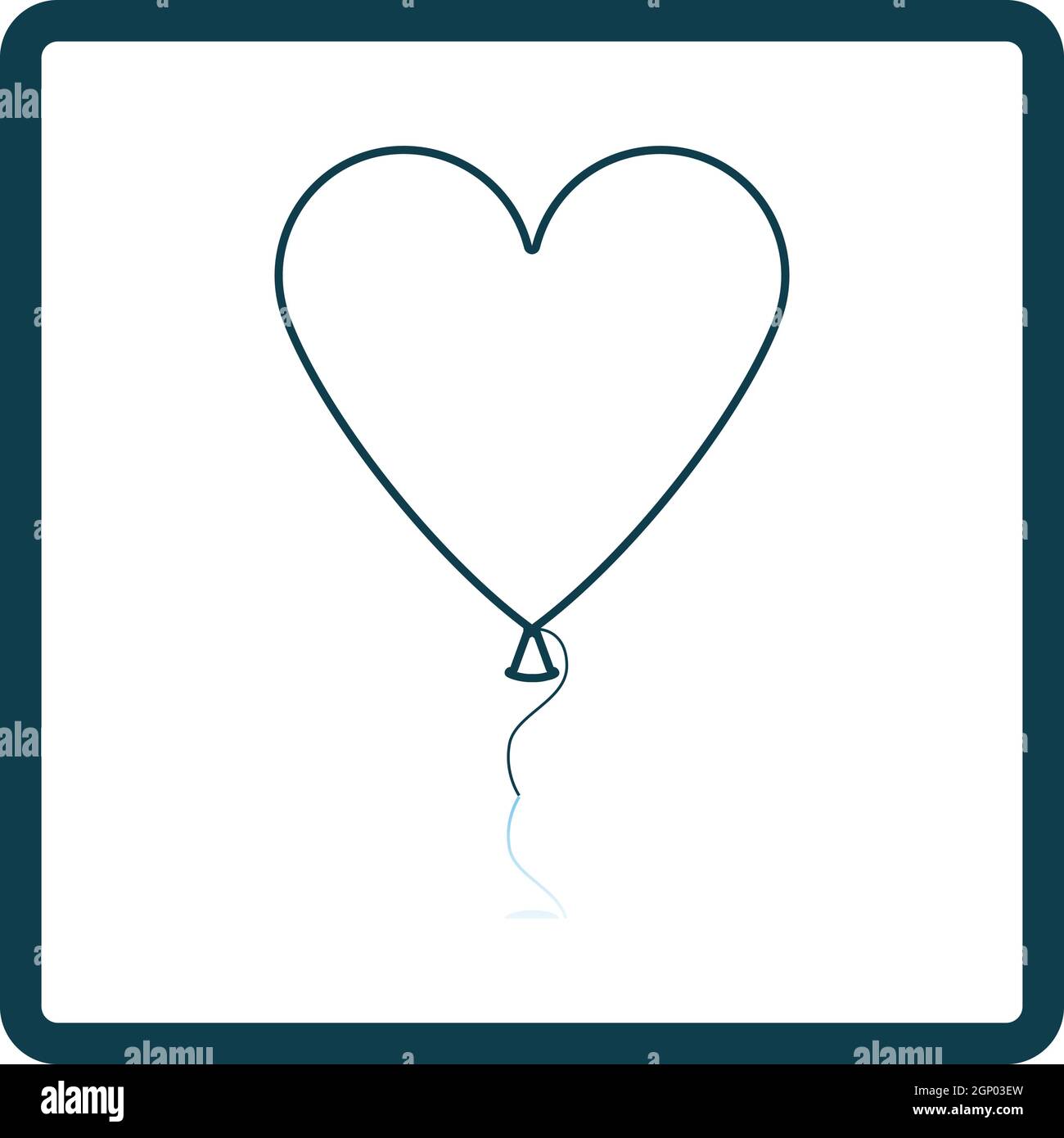 Heart Shape Balloon Icon Stock Vector Image & Art - Alamy