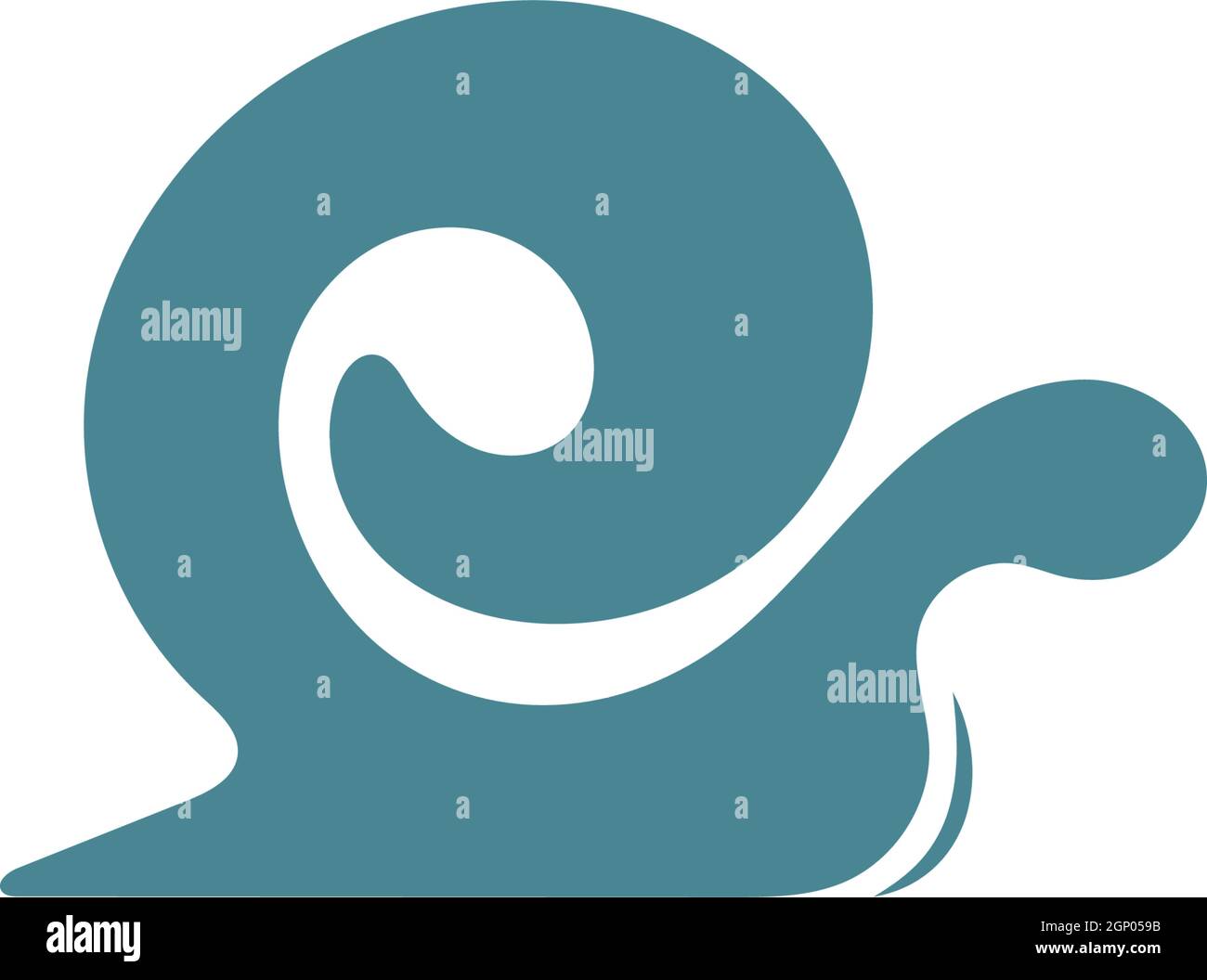 Snail logo icon design illustration vector Stock Vector