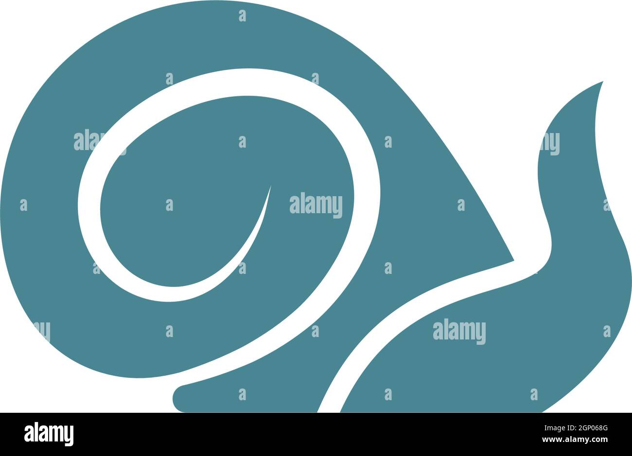 Snail logo icon design illustration vector Stock Vector