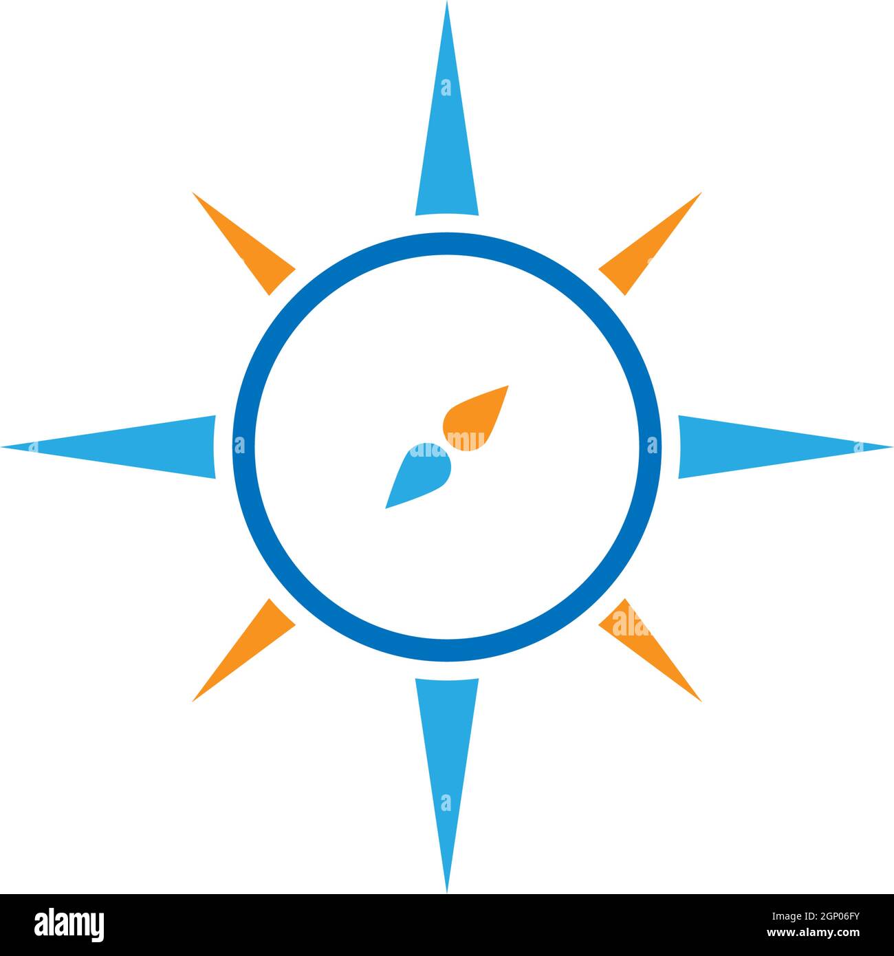 Compass Logo Template icon illustration design Stock Vector