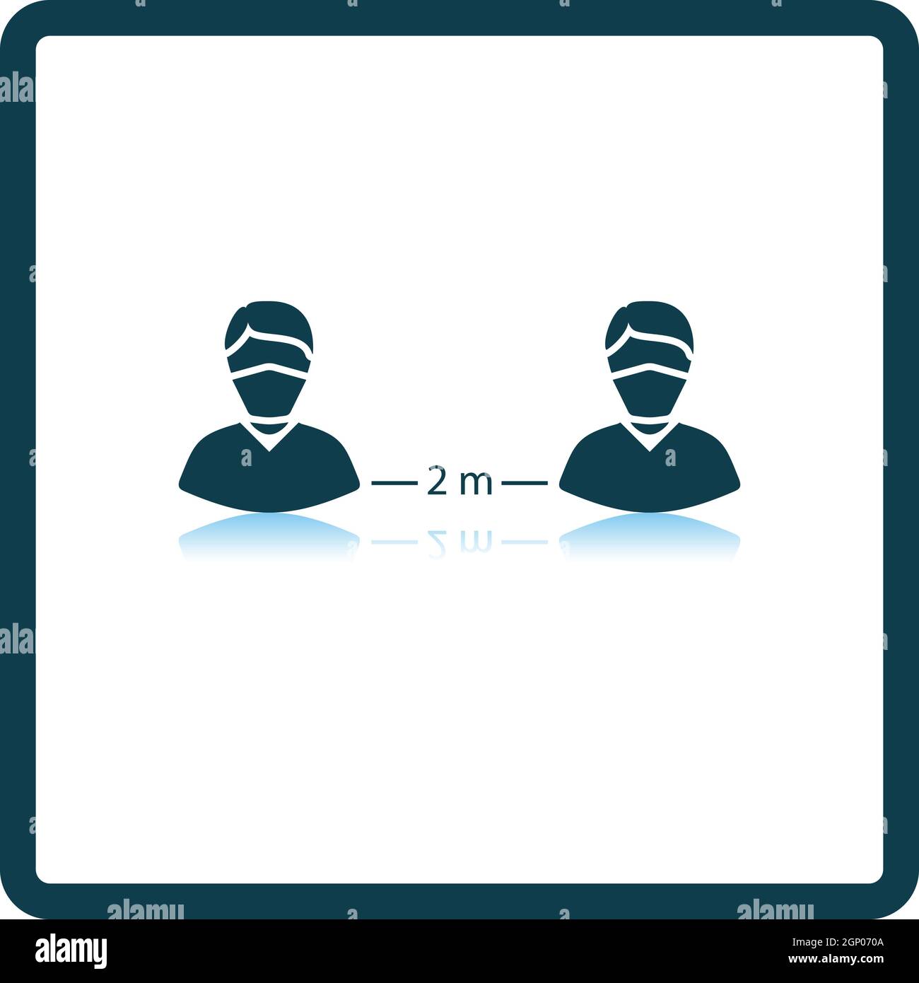 Social Distance Icon Stock Vector Image & Art - Alamy