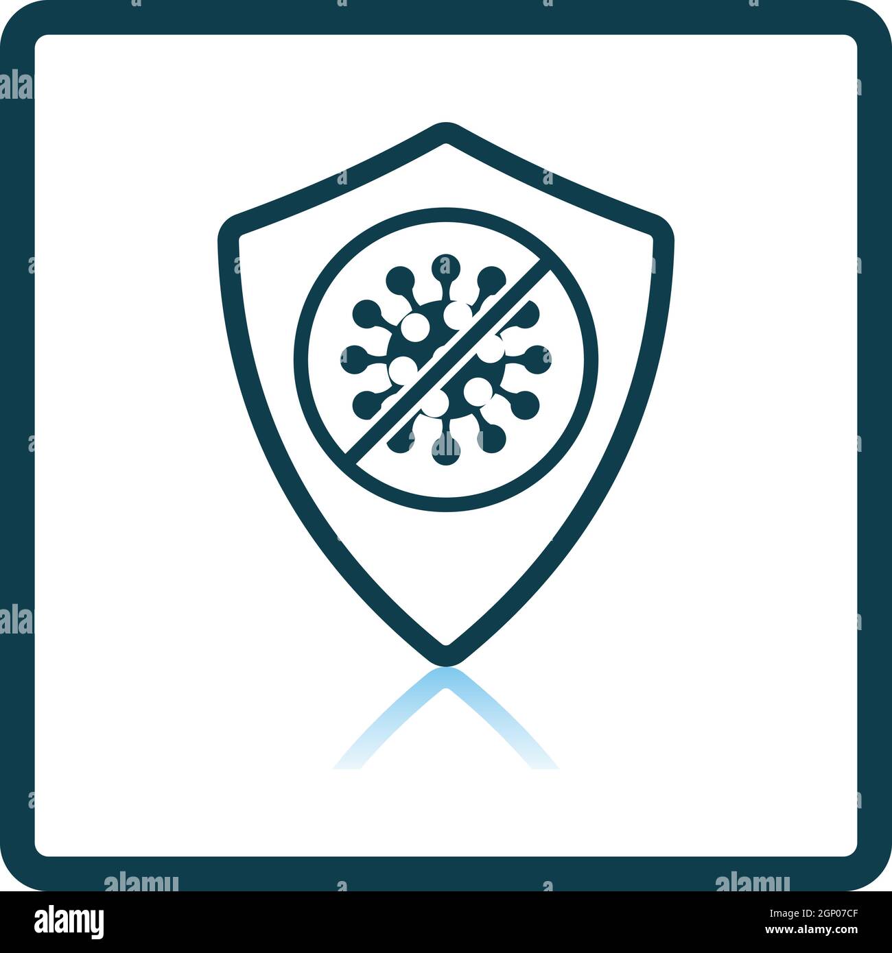 Shield From Coronavirus Icon Stock Vector