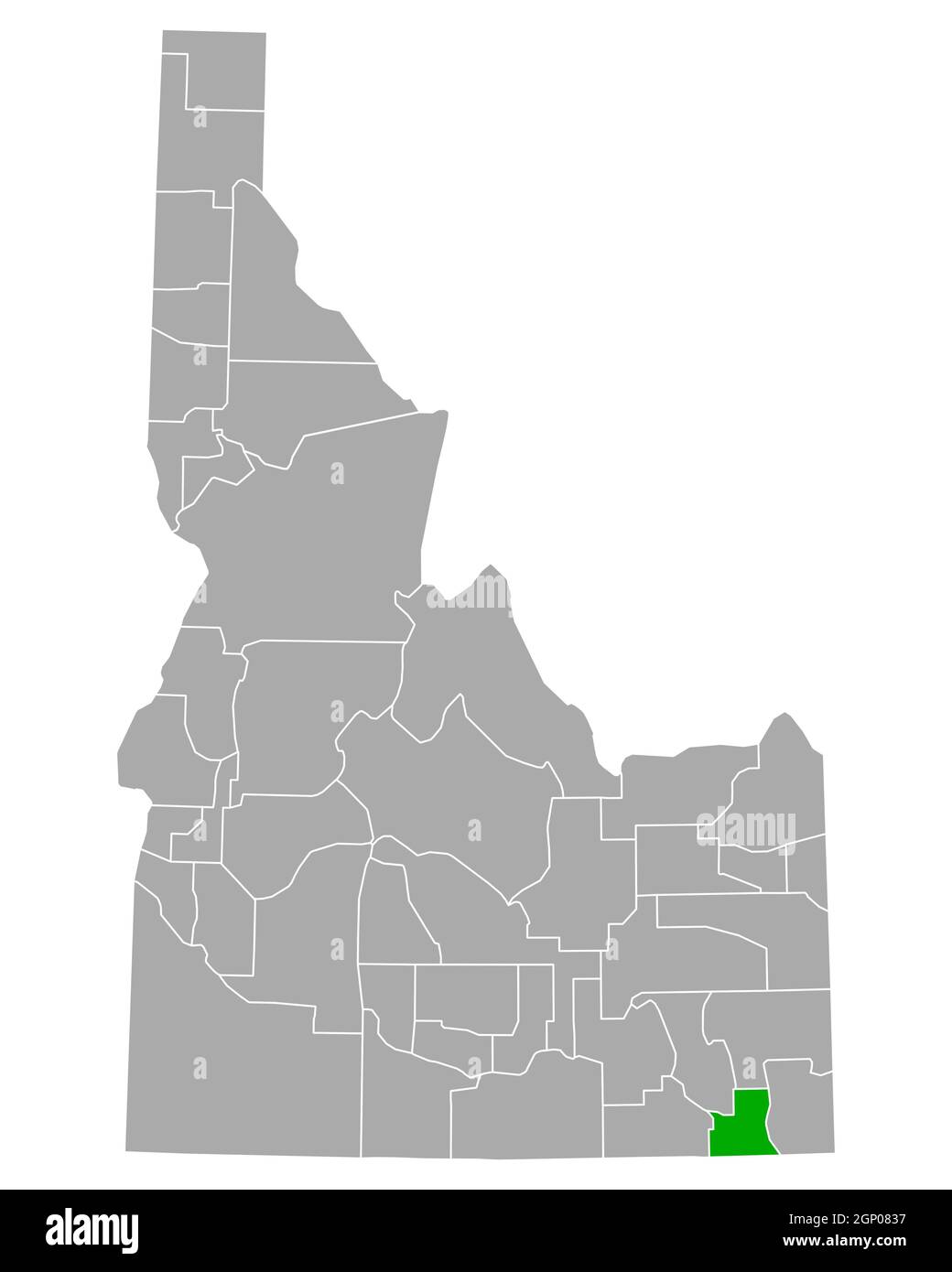 Map of Franklin in Idaho Stock Photo Alamy