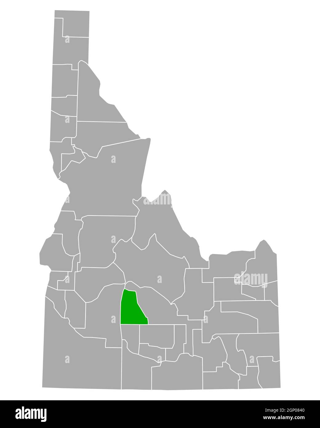 Map of Camas in Idaho Stock Photo Alamy