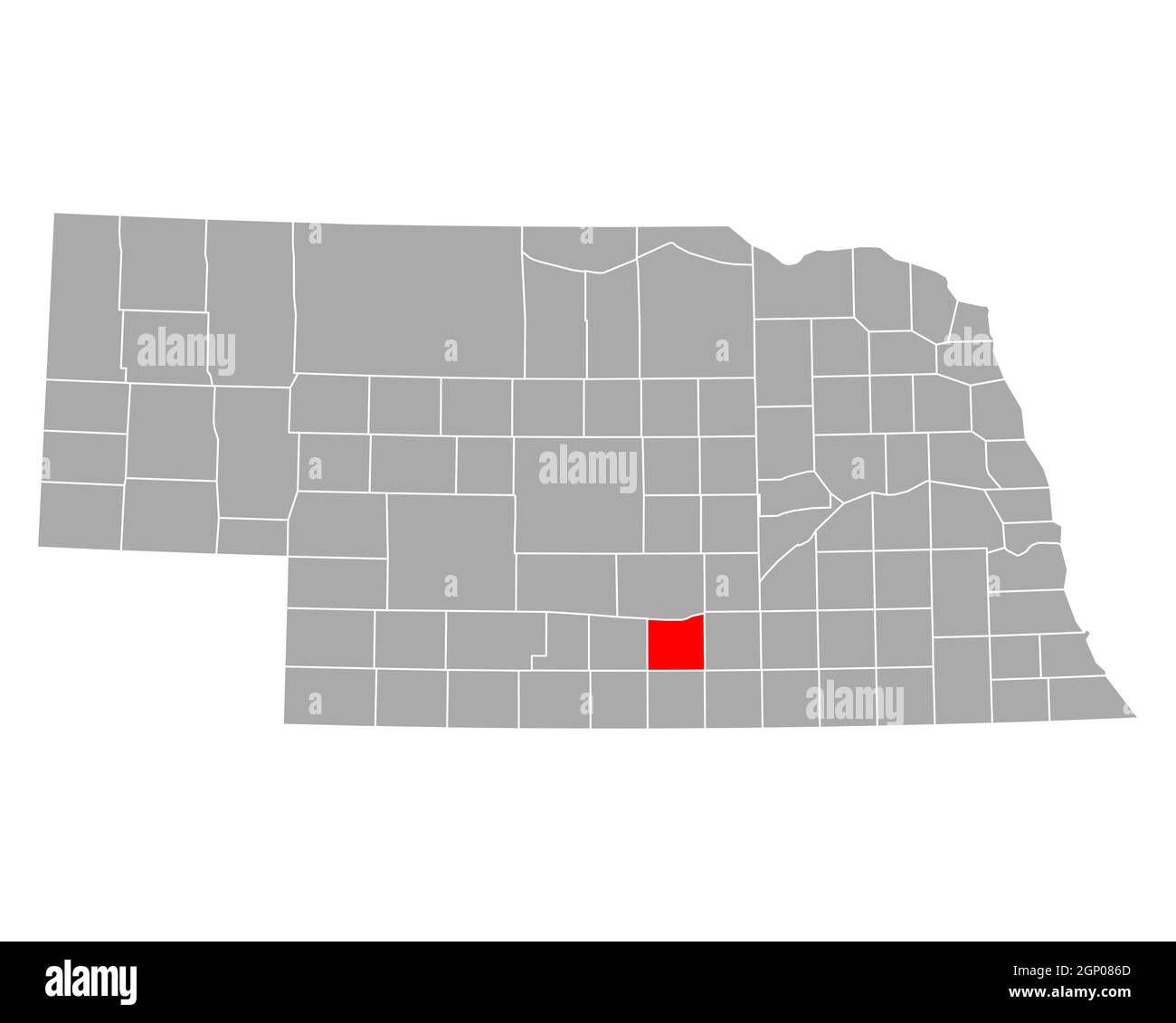 Map of Kearney in Nebraska Stock Photo - Alamy