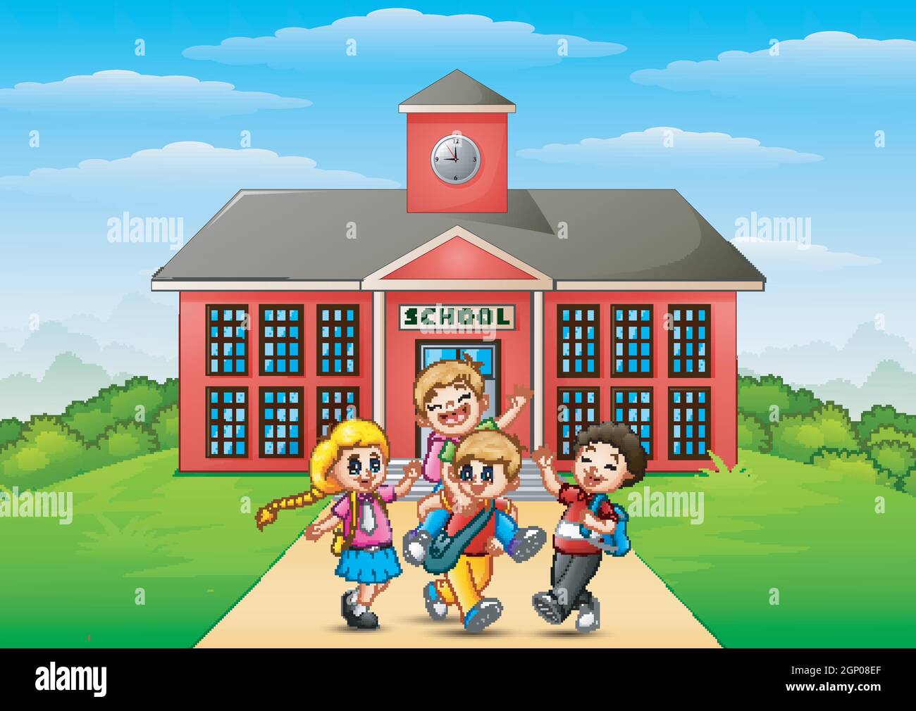 Школа или дом. Домашнее образование. Школа второй дом. Школа или дом. Мультяшное здание детского сада.