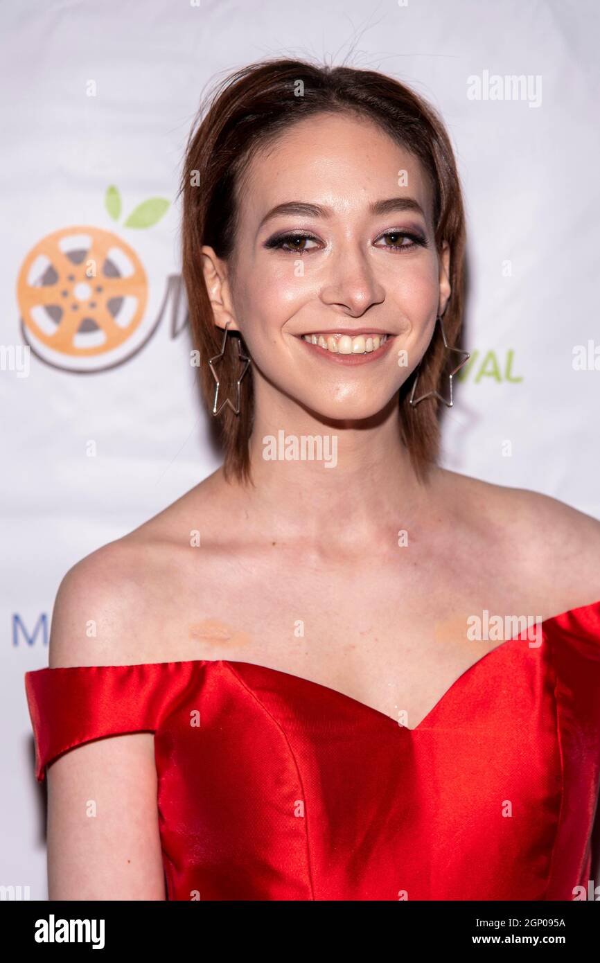 Sasha Anne attends Suzanne DeLaurentiis Productions Film Premiere 'Reed's Point' at Studio Movie Grill, Simi Valley, CA on September 25, 2021 Stock Photo