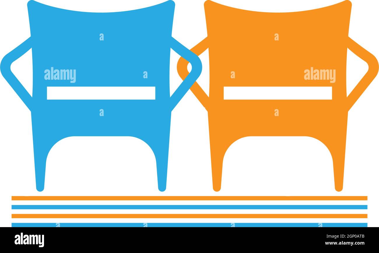 Furniture logo icon vector flat design Stock Vector