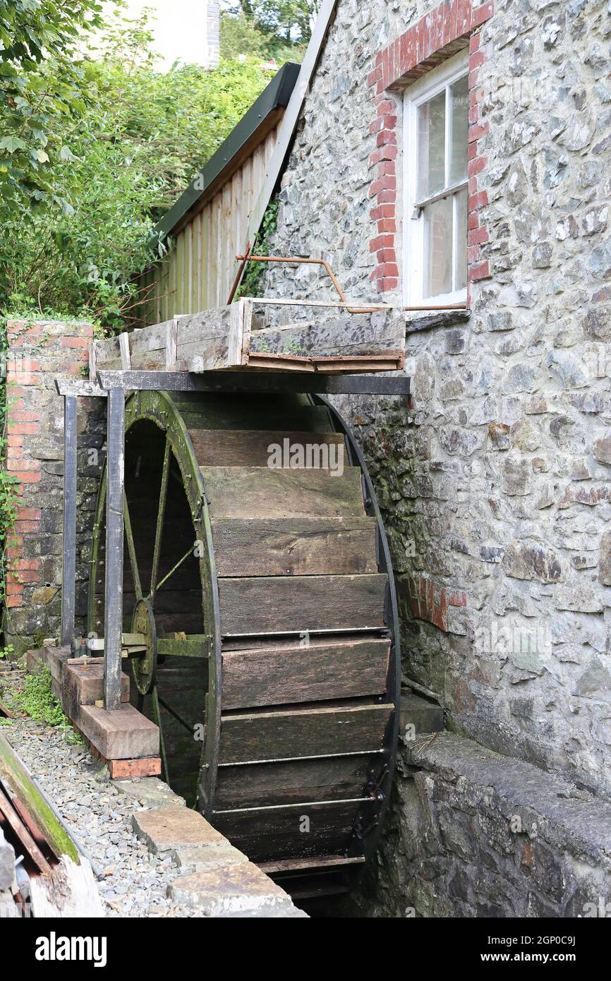 Waterwheel at Solva Woolen Mill, Pembrokeshire, Wales, United Kingdom